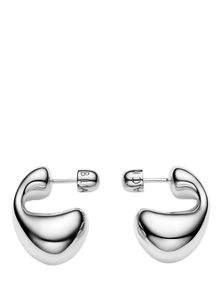 Maria Black Biomorphic Earrings, Silver, Silver