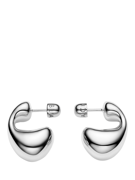 Maria Black Biomorphic Earrings, Silver, Silver
