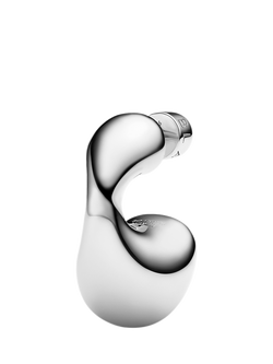 Maria Black Biomorphic Earrings, Silver - view 2, Silver