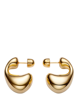 Maria Black Large Biomorphic Earrings, Gold, Gold