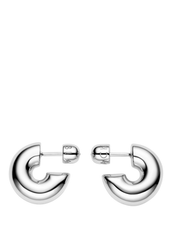 Maria Black Prima Medium Hoop Earrings, Silver