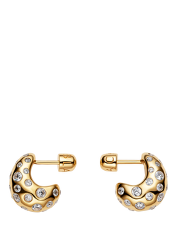 Maria Black Tryvann Ovate Popcorn Earrings, Gold, Gold
