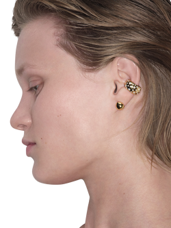 Maria Black Tryvann Popcorn Ear Cuff, Gold - view 2, Gold