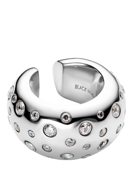 Maria Black Tryvann Popcorn Ear Cuff, Silver, Silver