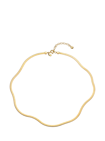 Maria Black Mio Snake Chain Necklace, Gold