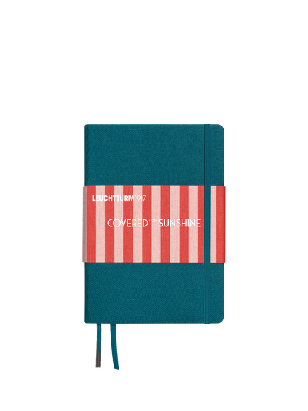 LEUCHTTURM1917 Covered for Sunshine A5 Notebook, Atlantic, Blue Mid