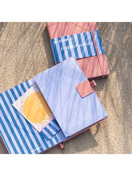LEUCHTTURM1917 Covered for Sunshine A5 Notebook, Beach Rose - view 2, Multi Multi