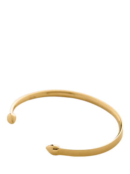 Monica Vinader Fiji Bud Open Cuff, Gold, Gold