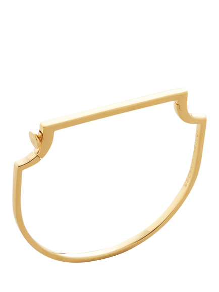 Monica Vinader Signature Slim Bangle, Gold, Gold