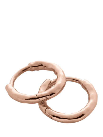 Monica Vinader MV Siren™ Muse Mini Hoop Earrings, Rose Gold, Rose Gold