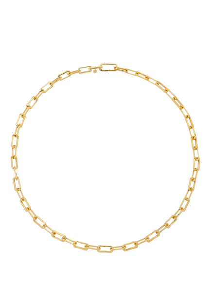 Monica Vinader Alta Mini Link Chain Necklace, Gold, Gold