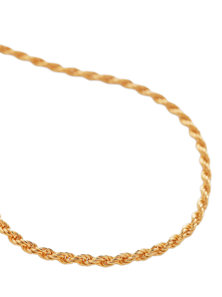 Monica Vinader Rope Chain Necklace, Gold, Gold