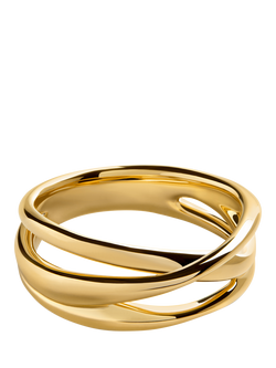 Monica Vinader Nura Pave Diamond Ring, Gold, Gold