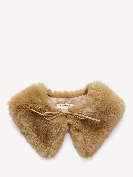 By Malene Birger Cowie Faux Fur Collar, Brown - view 2, Brown