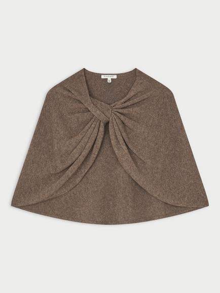 By Malene Birger Pinne Merino Wool Blend Shawl, Brown - view 2, Brown