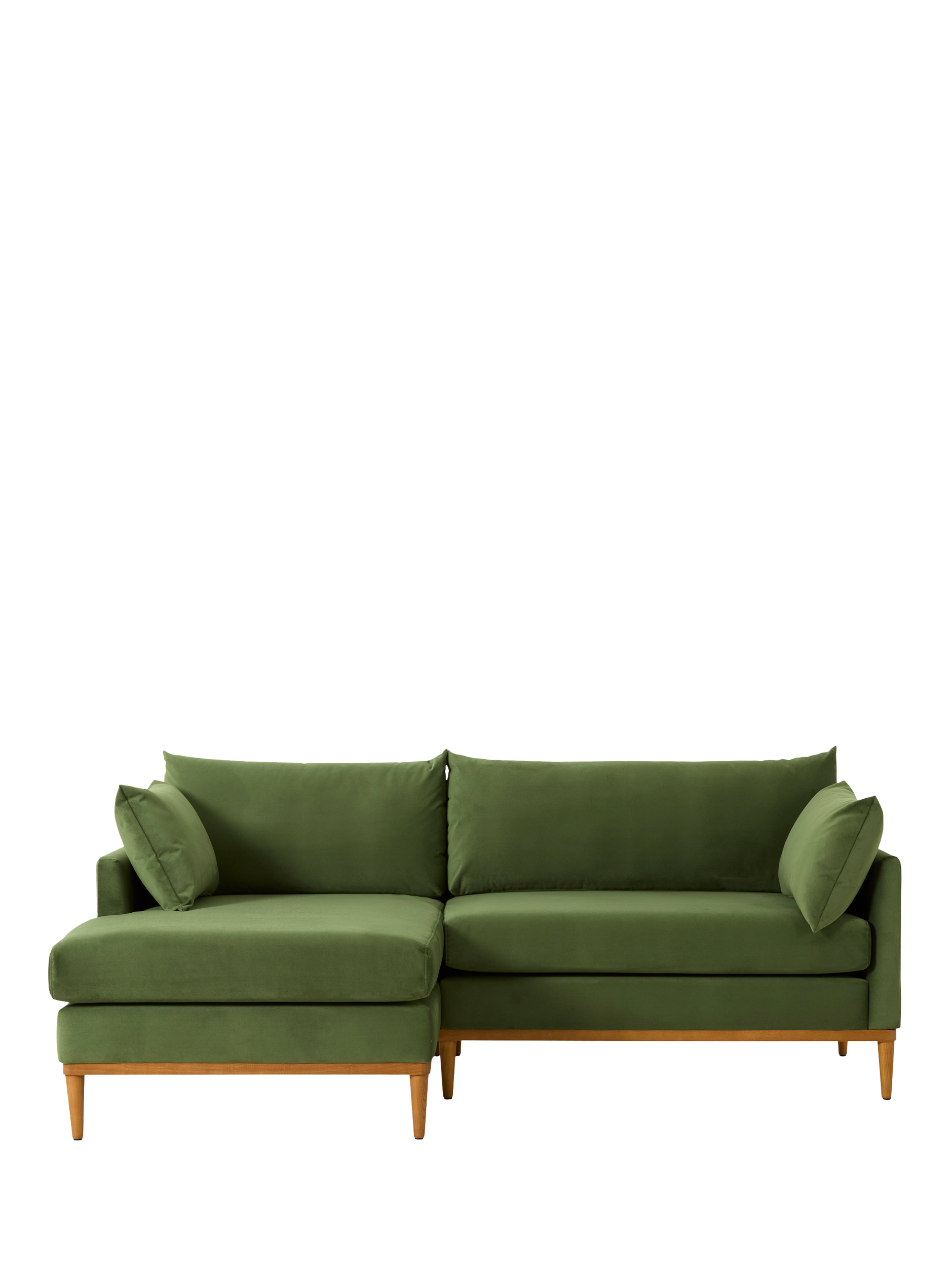 Model X01 Range, Swyft Model X01 Large 3 Seater LHF Chaise End Sofa, Velvet Vine