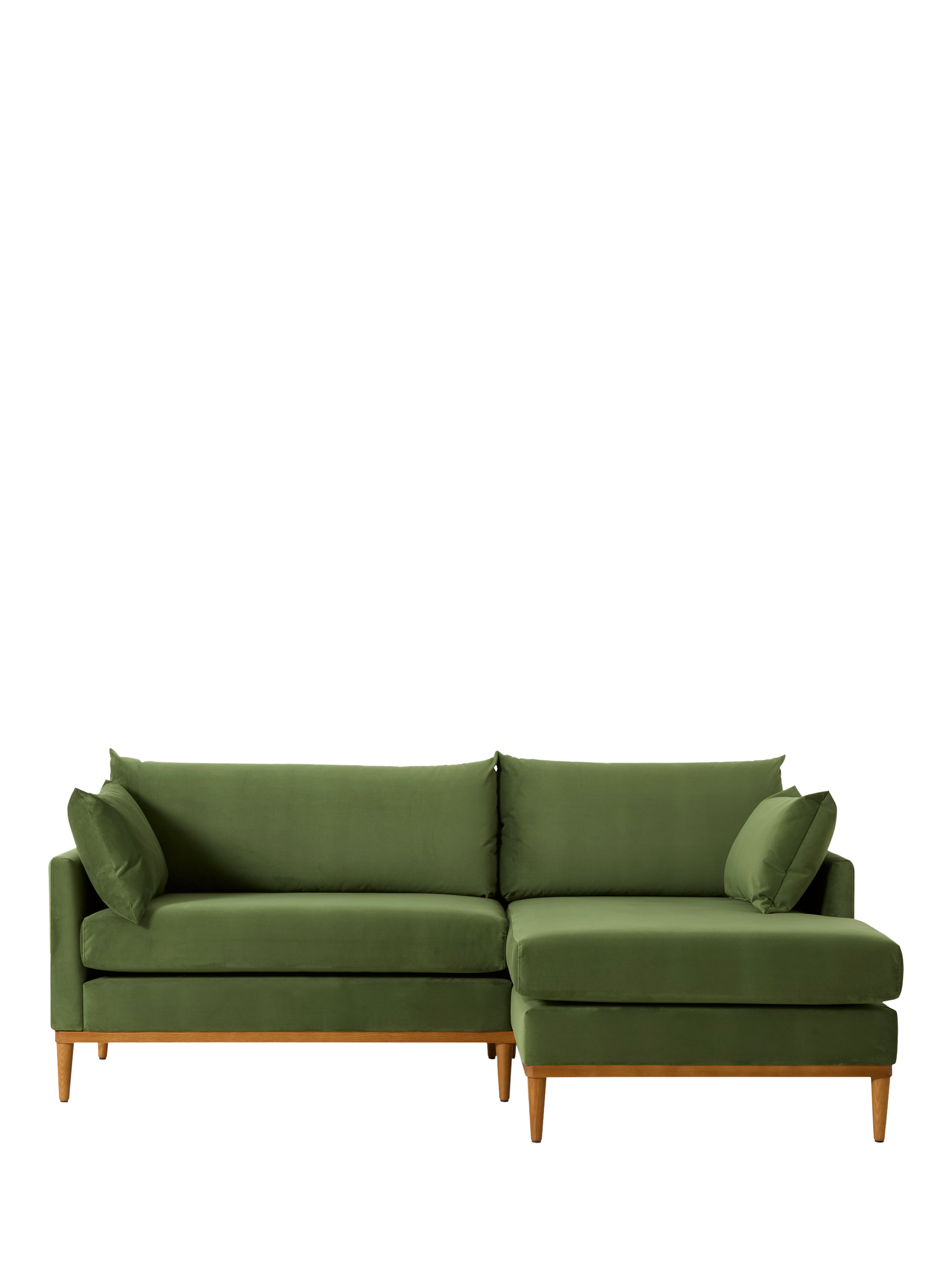 Model X01 Range, Swyft Model X01 Large 3 Seater RHF Chaise End Sofa, Velvet Vine
