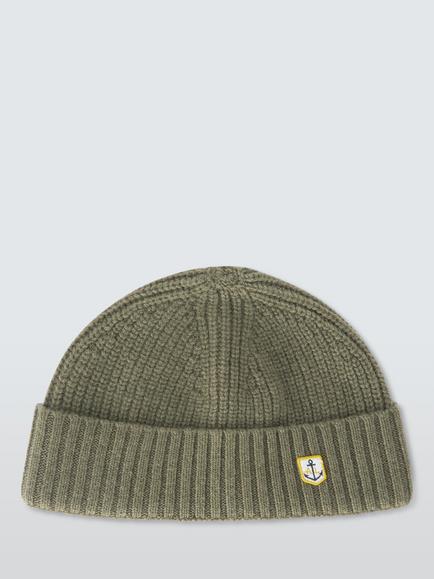 Armor Lux Miki Lambswool Beanie, Olive Chine - view 2, Olive Chine