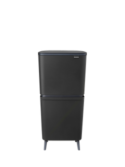 Brabantia SortUp Recyclling Bin Hi, 10+10+25L, Dark Grey