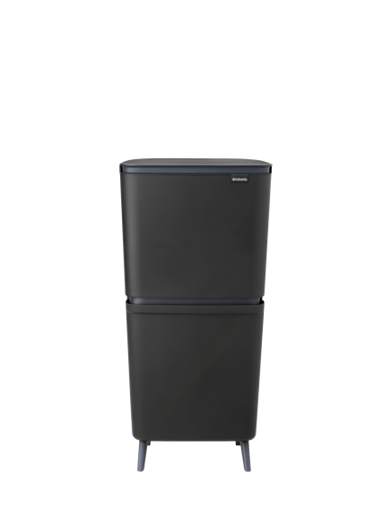 Brabantia SortUp Recyclling Bin Hi, 10+10+25L, Dark Grey