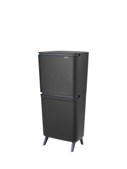 Brabantia SortUp Recyclling Bin Hi, 10+10+25L - view 2, Dark Grey