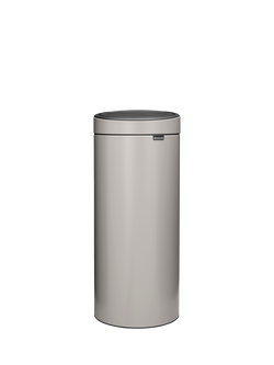 Brabantia Touch Bin, 30L, Soft Grey, Soft Grey