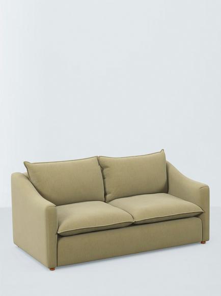 John Lewis Oxford Medium 2 Seater Sofa, Olive Green, Olive Green
