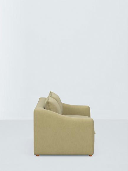 John Lewis Oxford Medium 2 Seater Sofa, Olive Green - view 2, Olive Green