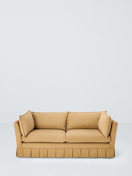 John Lewis Oxford Large 3 Seater Sofa, Mustard Yellow - view 2, Mustard Yellow