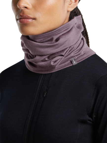 Icebreaker 200 Oasis Merino Wool Flexi Chute Scarf, Grey Plum, Grey Plum