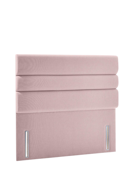 John Lewis OUTLET Lancaster Full Depth Upholstered Headboard, Super King Size, Like New, Deep Velvet Opulence Heather, Deep Velvet Opulence Heather