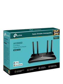 TP-Link Archer AX58 Wi-Fi 6 Router, AX3000, Black - view 2, Black