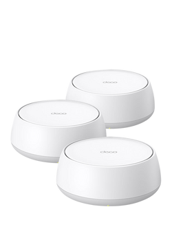 TP-Link Deco BE22 Whole Home Mesh Wi-Fi 7 System, BE3600, Pack of 3, White, White