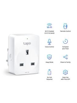 TP-Link Tapo P110 Mini Smart Wi-Fi Plug, White - view 2, White