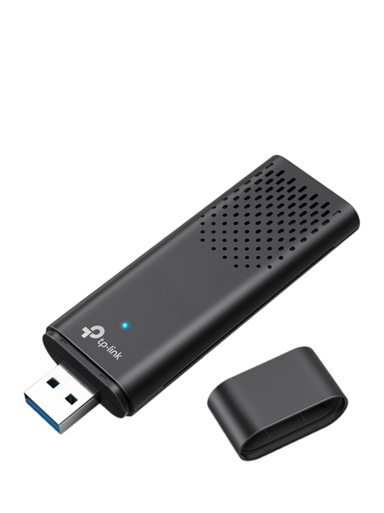 TP-Link Archer TX20U Dual Band Wi-Fi 6 Wireless USB Adapter, AX1800, Black - view 2, Black
