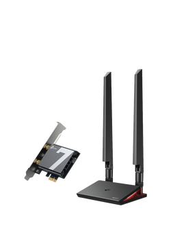 TP-Link Archer TBE550E Wi-Fi 7 Bluetooth 5.4 PCIe Adapter, BE9300, Black, Black