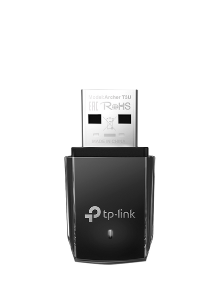 TP-Link Archer T3U Mini Wireless MU-MIMO USB Wi-Fi Adapter, AC1300, Black, Black