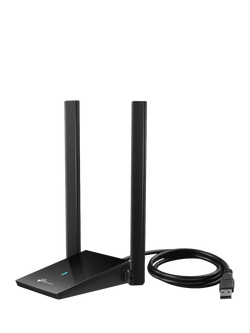 TP-Link Archer TX20U Plus Dual Antennas High Gain Wireless USB Adapter, AX1800, Black, Black