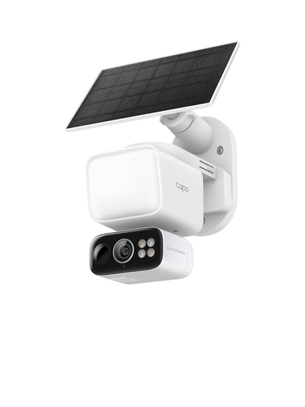 TP-Link Tapo TC50 KIT 2K Solar-Powered Floodlight Pan & Tilt Smart Security Camera Kit, Black, Black