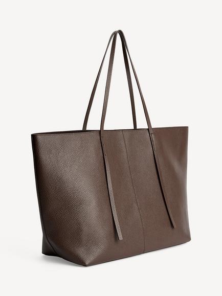 By Malene Birger Abilla Leather Tote Bag, Carafe - view 2, Carafe