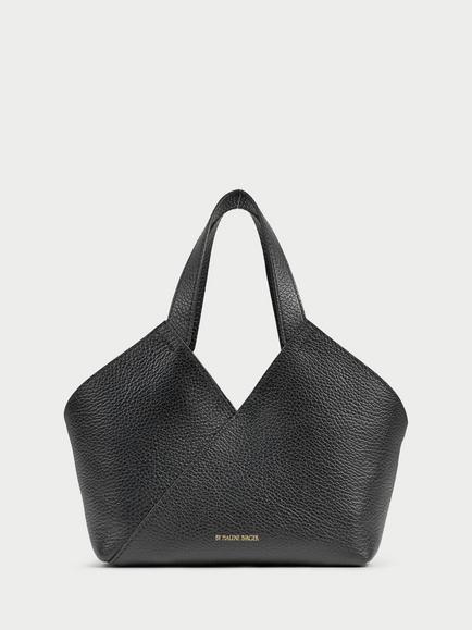 By Malene Birger Lulle Leather Tote Bag, Black, Black