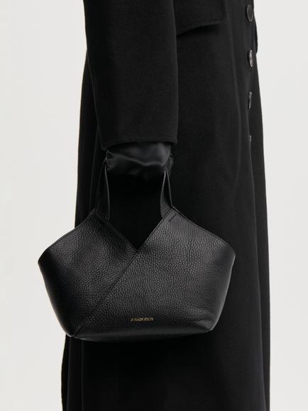 By Malene Birger Lulle Leather Tote Bag, Black - view 2, Black