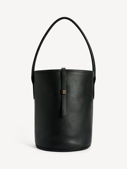 By Malene Birger Maryllon Leather Bucket Bag, Black, Black