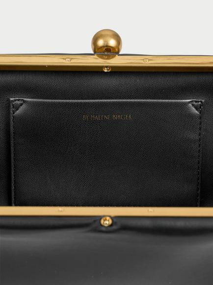 By Malene Birger Ellon Leather Clutch Bag, Black - view 2, Black