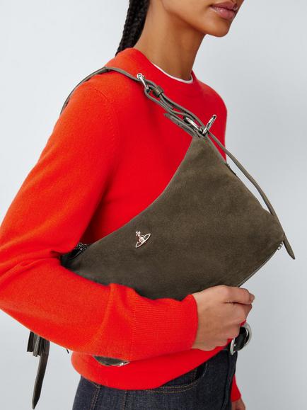 Vivienne Westwood Emma Shoulder Bag, Khaki - view 2, Khaki