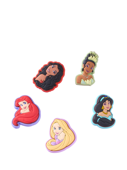 Crocs Kids' Disney Princess Jibbitz Charms, Pack of 5, Multi, Multi