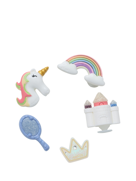 Crocs Kids' Pretty Princess Jibbitz Charms, Pack of 5, Multi, Multi