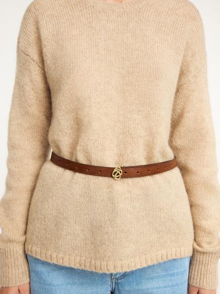 By Malene Birger Ouma Belt, Dark Brown - view 2, Dark Brown
