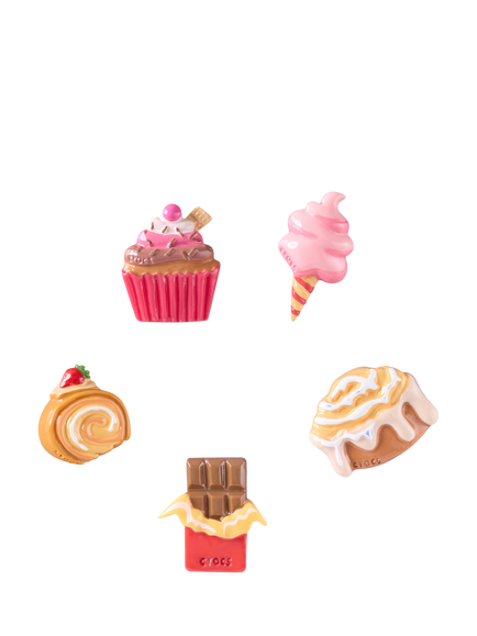 Crocs Kids' Sweet Treats Jibbitz Charms, Pack of 5, Multi, Multi