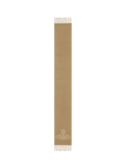 Vivienne Westwood Pure Wool Scarf, Camel - view 2, Camel